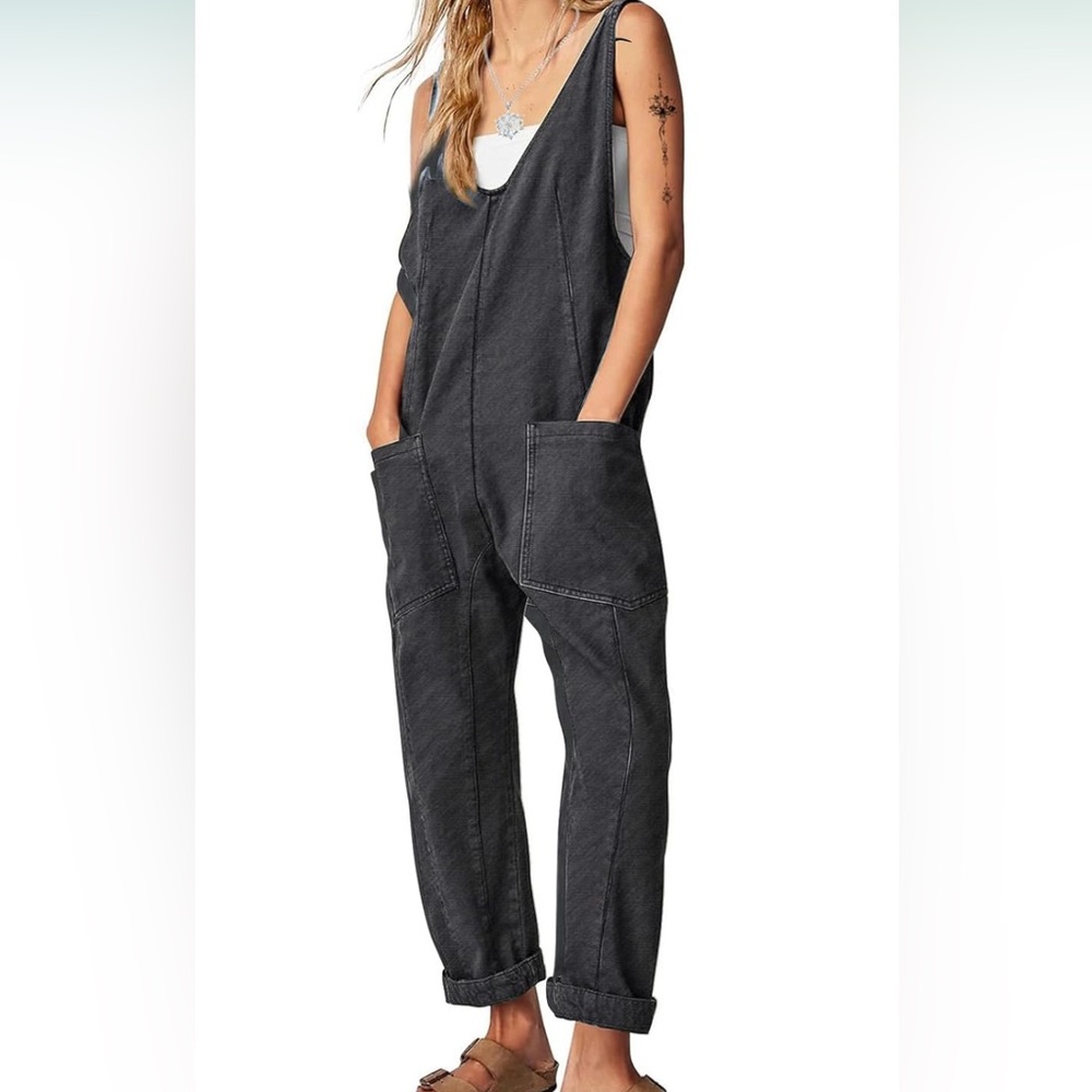 Women’s Denim Gray Jumpsuit